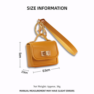 Creative PU Leather Mini Bag Keychain Openable Handbag Pendant Portable Coin Purse Fashion Bag Accessory Car <strong>Keyring</strong> Small <strong>Charm</strong> - Product Image 6