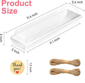 กล่องกระดาษใสสำหรับขนมอบ เค้ก ช็อกโกแลต ผลไม้แช่แข็ง พร้อมฝาปิดใส - Product Image 4