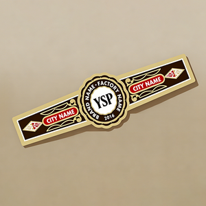 Maßgefertigte Luxus-Zigarrenringe mit Goldfolie Geprägte Papieretiketten Private Label Personalisierte Zigarrenringe Tabakverpackung Kostenlose Muster - Product Image 2