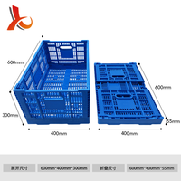 Caisses pliables en plastique pour fruits et légumes, empilables, en maille, haute résistance, pour la logistique et le stockage, fabricant chinois
