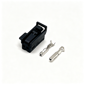 2-pins auto-elektrische draadboomconnectorplug 4-929080-5 met koperen contacten en ABS nylon behuizing - Product Image 1