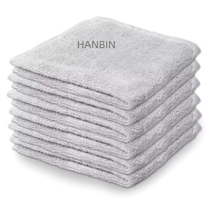 Lingettes pour bébé en <span class=keywords><strong>coton</strong></span> biologique avec logo personnalisé, 10"x10", douces, en bambou et <span class=keywords><strong>coton</strong></span>, serviettes pour le visage, éponges, lingettes multi-usages réutilisables, serviette pour le visage - Product Image 5