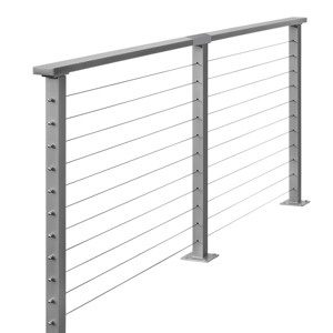 <span class=keywords><strong>Barrera</strong></span> de seguridad <span class=keywords><strong>invisible</strong></span> que ahorra espacio para apartamentos pequeños Casas modernas Vistas sin obstáculos Barandilla de cable - Product Image 1