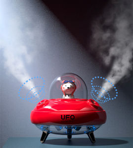 جهاز تعطير الهواء المحمول اللاسلكي على شكل طيار لطيف للحيوانات الأليفة، مرطب هواء مزدوج الرش للمنزل والمكتب، توصيل سريع، تنقية ونشر الهواء - Product Image 6