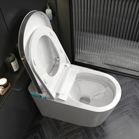 Promotion Exceptionnelle WC Intelligent Bidet Automatique en Céramique Noire pour Salle de Bain