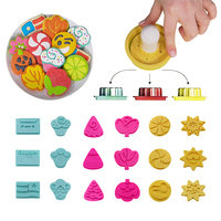Jeu de tampons rectangulaires en plastique pour bisciut fondant pour biscuits moule à gaufrer et emporte-pièce