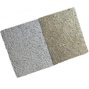 Panneau mural insonorisant en laine de bois de <span class=keywords><strong>peuplier</strong></span> et fibres de ciment avec NRC 90% pour salon et <span class=keywords><strong>plafond</strong></span>, design contemporain - Product Image 1