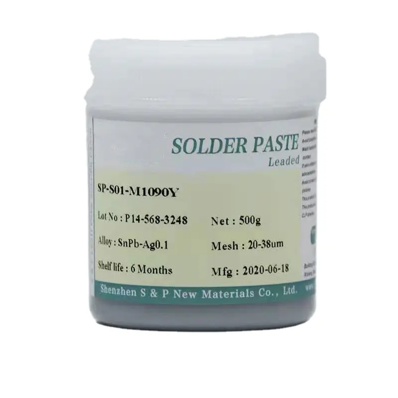 Sn63Pb37 lead solder paste SMT special solder paste SMT soldering solder light plump tin paste tin beads less residue