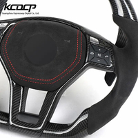 Volant en fibre de carbone compatible avec Benz C CLA W204 C63 W212 W218 W207 W172 SLK W217 GLK W205 G63 G65 X190 GTS A45 W213 GLA GLB
