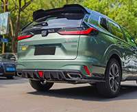 Accessoires noirs brillants pour Honda Breeze 2023-2026 : Lame avant style DC à clipser, diffuseur arrière, aileron de toit et persiennes de fenêtre en PP