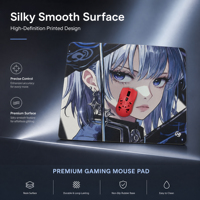 Alas Mouse Gaming Esports Ukuran Besar dengan Permukaan Resin Halus, Cetak Definisi Tinggi, Basis Karet, Ukuran 490x420mm, Kustom OEM