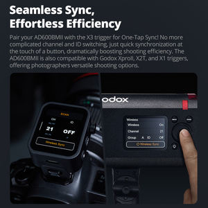 <span class=keywords><strong>Godox</strong></span> AD600BM II AD600BMII Flash de caméra de studio externe de deuxième gé<span class=keywords><strong>n</strong></span>ération 600W Lumière de photographie haute puissance - Product Image 4