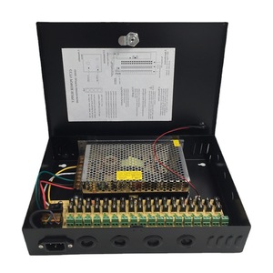 Caja de alimentación Jingruian de 12V 20A y 18 canales para CCTV, transformador de luz de tira LED, convertidor de 220V a 12V CC - Product Image 1