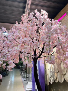 CM-TH366 Bán Buôn Màu Hồng Trắng Nhật Bản Nhân Tạo Sakura Hoa Trang Trí Nhân Tạo Hoa Anh Đào Cây Chi Nhánh Cho Đám Cưới - Product Image 2