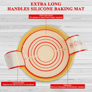 Easy Transfer Sourdough Bread <b>Silicone</b> Bread Sling Dutch Oven Liners Reusable <b>Baking</b> Mat Long Handles Free Samples Oven Safe - Product Image 3