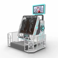 RT 9D VR Realidad Virtual Cine Simulador VR 9D Máquina de juegos 2 juegos pueden elegir diversión/parque temático/Centro Comercial CN;GUA