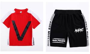 Summer Fashion Boy Sports <b>Suit</b> 2020 Short Sleeved T Shirt Shorts Clothes Sets Casual <b>Teenager</b> Outfits Children Clothing Sets - Product Image 6