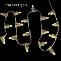 Bande lumineuse LED (tête de lampe E14/E17/E27), décoration de jardin, fête, mariage, Noël, étanche IP65, haute qualité