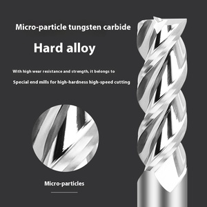 Mingzhe ZJE03 65HRC 55 Helix 3-Blade Carbide High-Gloss Mirror <strong>Aluminum</strong> Alloy <strong>End</strong> <strong>Mill</strong> Customized OEM - Product Image 2