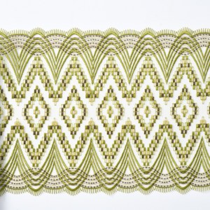 Thời trang vải tuyn ren vàng thêu ren TRIM chất lượng Ren Vải cho hàng may mặc - Product Image 6