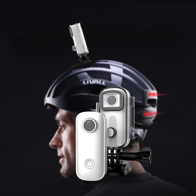 Ultra Mini C100 Pro Pocket Action Camera 4K HD Anti Shake Magnetic Wearable Sports DV Camcorder for Cycling Helmet Vlog