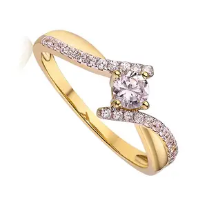 2022 vendita calda fornitore donne 9K placcato oro regalo di nozze arte anelli di fidanzamento in oro