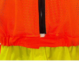 Manufacturer Custom Yellow <b>Safety</b> Clothing Reflective Waterproof Windbreaker Jacket with Zipper and Pockets - Product Image 2