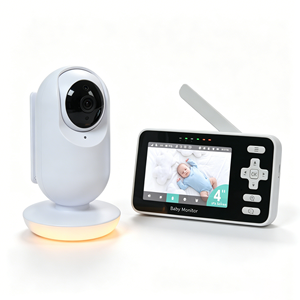 กล้องวงจรปิดอัจฉริยะ KT436W Tuya Smart WiFi สำหรับเด็ก หน้าจอ IPS 4 นิ้ว พร้อมระบบตรวจจับการเคลื่อนไหวและการร้องไห้ด้วย AI และช่องใส่การ์ด TF/SD สำหรับบันทึกภาพ - Product Image 1