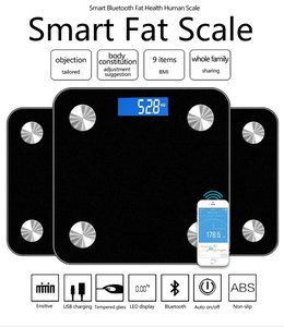 เครื่องชั่งน้ำหนักวิเคราะห์ไขมัน BMI ขายดี หน้าจอ LCD รับน้ำหนักได้ 180 กก. เครื่องชั่งดิจิตอลอัจฉริยะ วัดไขมันและน้ำหนักได้ - Product Image 2