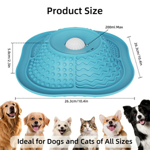 Tapis de léchage pour chien et bol à liquide Issili, best-seller, tapis antidérapant pour alimentation lente - Product Image 5