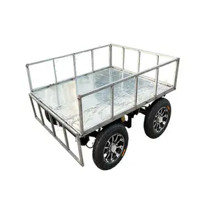 4X500W Motoren Afstandsbediening Transport 4X4 4WD Elektrische Atv Utv Truck Auto Flatbed