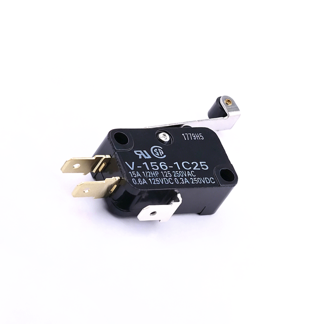 V-156-1C25 Silver Contact Microswitch Long Wheel Lever Roller Waterproof Type