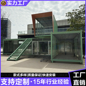 บ้านคอนเทนเนอร์ดัดแปลงทรงสี่เหลี่ยมผืนผ้า ดีไซน์ทันสมัย ใช้เป็นร้านค้า สำนักงาน บ้านเคลื่อนที่ พร้อมบริการติดตั้งนอกสถานที่ครบวงจร - Product Image 4