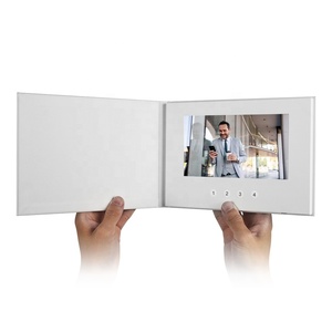 Tùy chỉnh in ấn 7 inch Màn hình LCD kỹ thuật số lời mời <span class=keywords><strong>video</strong></span> thiệp chúc mừng Brochure <span class=keywords><strong>video</strong></span> đám cưới cuốn sách - Product Image 3