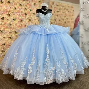 princess polly baby blue dress Blue Quinceañera Dress, Wedding Gown main image 0