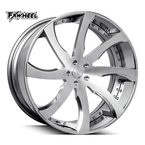 Personalización de lujo, llantas de rueda de aleación forjadas con acabado cepillado de dos piezas, 5x114,3, 5x120, 6x139,7, 17-<span class=keywords><strong>24</strong></span> pulgadas, compatible con la serie 7 Clase S - Product Image 1