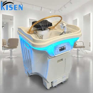 Bac à shampoing mobile Kisen, machine portable pour spa capillaire, équipement japonais pour le lavage des cheveux, réservoir 60L+30L, chauffe-eau pour salon - Product Image 1