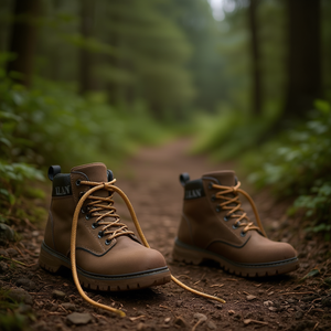 Cordones Encerados Ilan de 130 cm, Color Marrón Claro, para Botas y Zapatos - Product Image 3