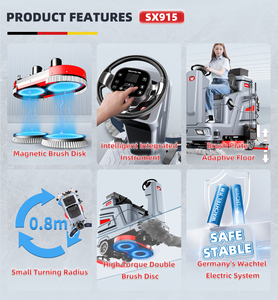 Low Wind Resistance Air Duct Design Ride on <b>Floor</b> Scrubber Strong Suction Less Power Consumption <b>Floor</b> Scrubber - Product Image 6