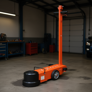 Cric hydraulique pneumatique pour camion 80 tonnes, vérin 50 tonnes, réglable 90-180 degrés, construction en acier, hauteur minimale 12 pouces - Product Image 2