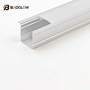 โปรไฟล์อะลูมิเนียมแบบไม่มีร่องขนาด 20*20 ซม. รุ่น Hot Style สำหรับติดตั้งไฟ LED แถบด้านหลัง พร้อมโปรไฟล์อะลูมิเนียมแบบใสและแบบฝ้า - Product Image 2