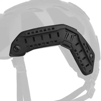 Kit de mise à niveau du rail de casque tactique rapide à coupe haute intégrant le rail latéral du casque de mission