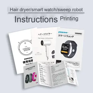 Montre intelligente équitation agrafe album relié par colle imprimé manuel plié équitation manuel offset <span class=keywords><strong>livre</strong></span> pour le nettoyage des sols Robot - Product Image 6