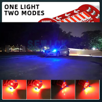 LED-Bremslicht mit Geradem Blitzlicht, Beweglicher Wasserblitz, Bremslicht-Burst-Birne BAY15D, Auto-Lichtzubehör für Motorräder