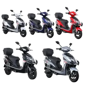 Diseño fresco de alta velocidad 1200W motocicletas eléctricas Unidad de adultos dos ruedas de largo alcance motocicleta eléctrica todoterreno en venta