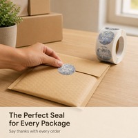 Holographische Silberne Stern-Dankeschön-Aufkleber 1 Zoll 500 Stück Umweltfreundliche Stark Klebende Beschichtete Papier-Siegeletiketten Kleine Verpackung