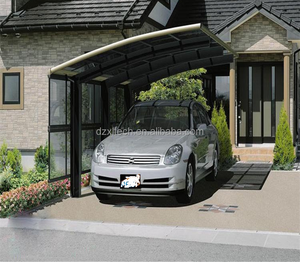 Abri de voiture de luxe en alliage d'aluminium, matériau imperméable, pour <span class=keywords><strong>jardin</strong></span>, patio, extérieur, <span class=keywords><strong>garage</strong></span> de stationnement - Product Image 6