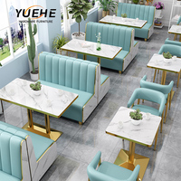 Café de loisirs Boutique de thé au lait Combinaison de table et de chaise de style rétro Canapé en bois massif simple Chaise de restaurant