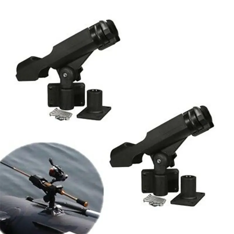 1PCS Boating Fishing Adjustable Rod Holder Fishing Tackle Fishing Tool 360 Degrees Rotatable With Screws
