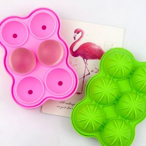 Échantillon gratuit d'usine : Moule à glaçons en silicone 6 cavités en forme de balle de hockey, moule à gâteau, moule à savon OEM/ODM - Product Image 1